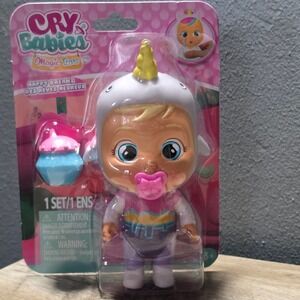 Cry Babies Magic Tears Happy Dreams Narvie Unicorn Mini Doll Figure 84759 NEW